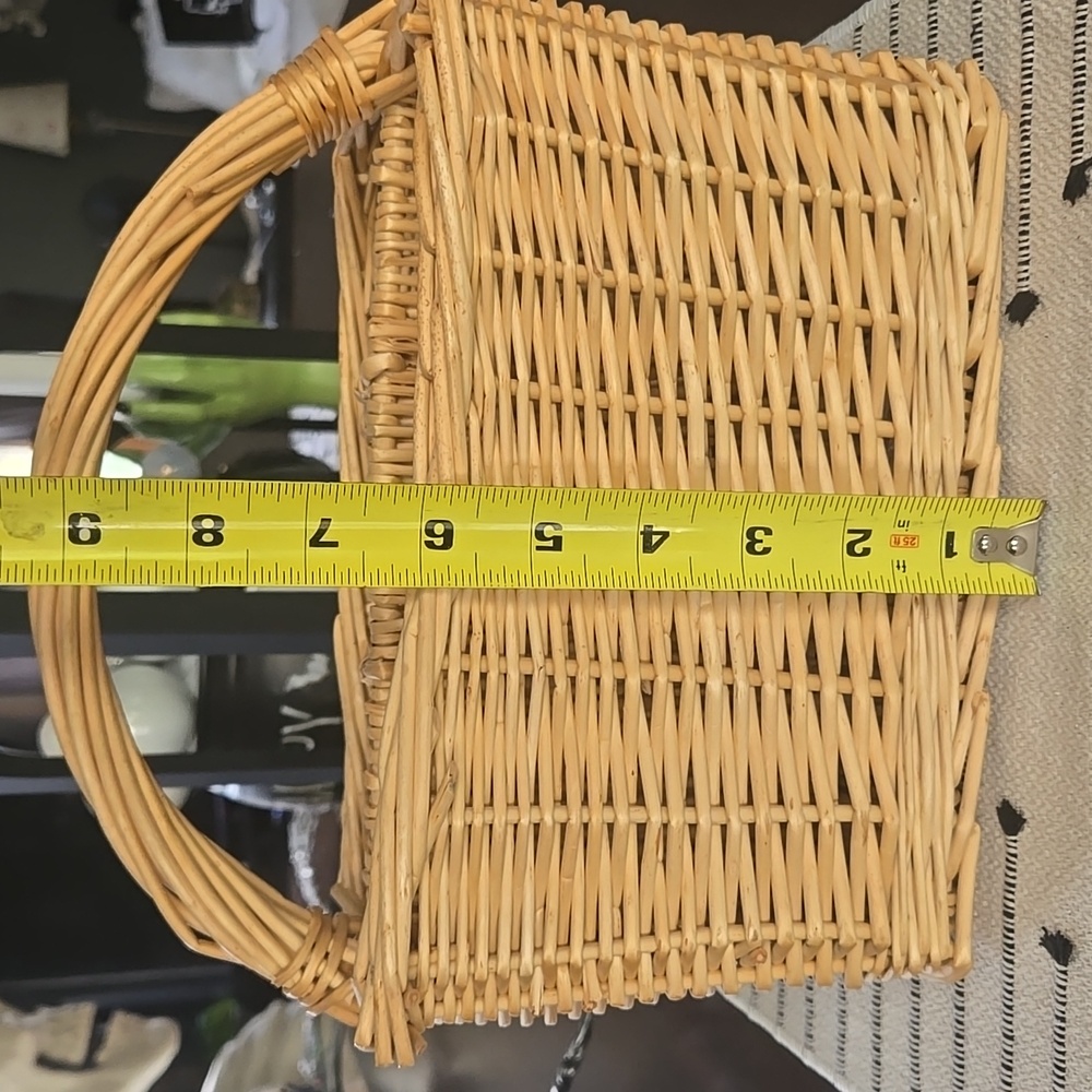 Crate & Barrel Wicker Basket - Picture 7 of 8
